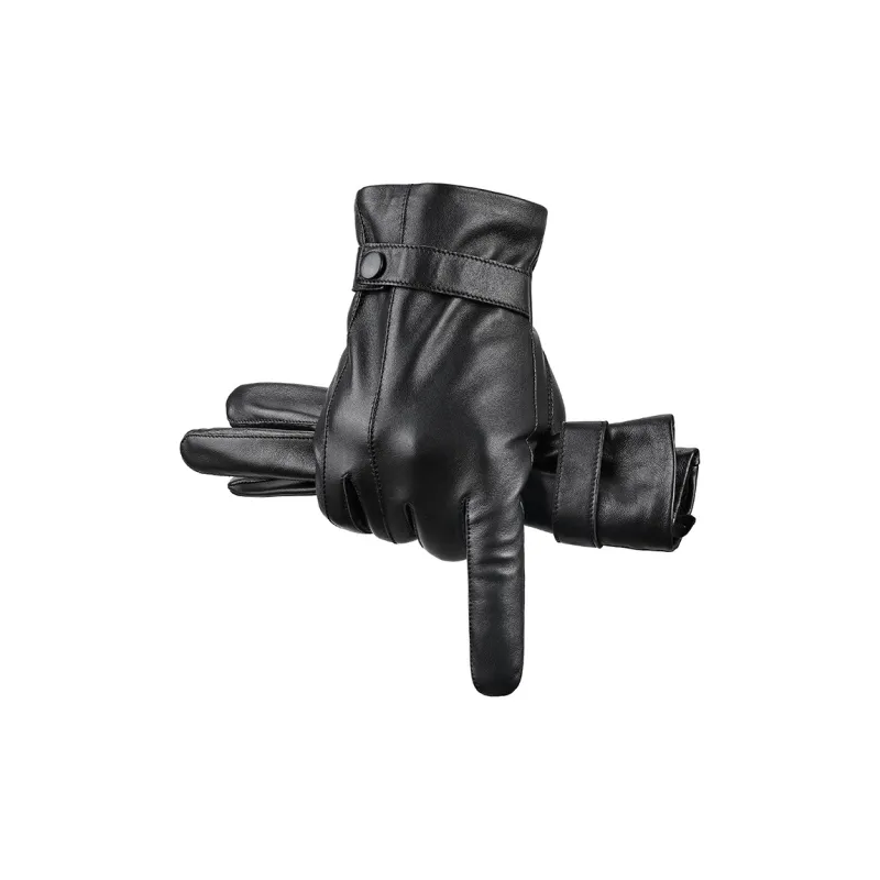 JAGUAR Sheepskin Genuine Leather Glove Men's-0