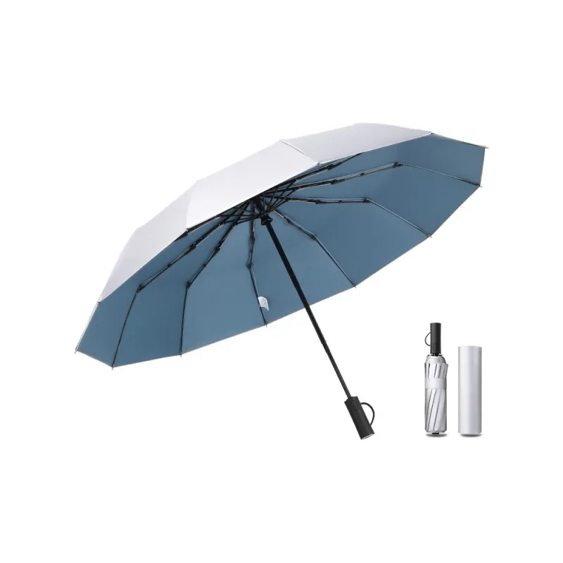 Mamoru Three Fold Automatic Umbrella Windproof Sun Umbrella Plus Size Foldable Dual Use For Sunny And Rainy Days-5