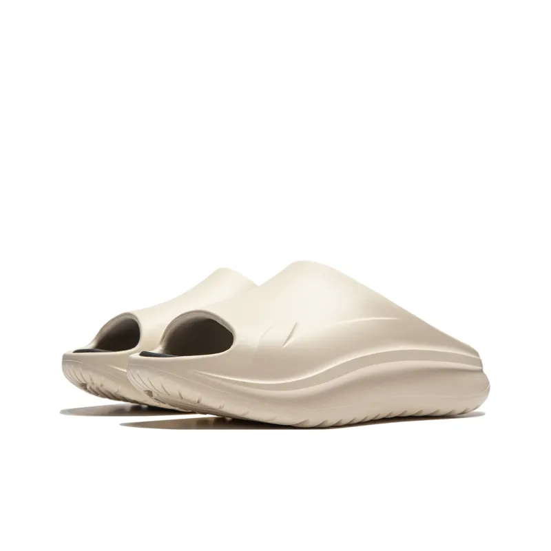 LiNing SOFT SLIPPER Slide Slippers Unisex Rock White Gray-2