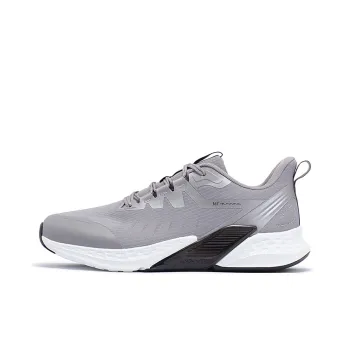 361° Volcano Rainproof Series Running Shoes Men Low Top Zinc Iron Gray/Obsidian Black