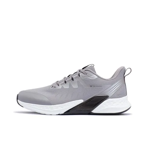 361° Volcano Rainproof Series Running Shoes Men Low Top Zinc Iron Gray/Obsidian Black