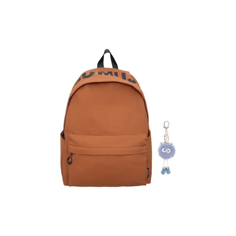 KAMLUI Nylon Fabric Backpacks Backpack Regular Unisex Green/Ecru/Black/Dark Brown/Purple-14
