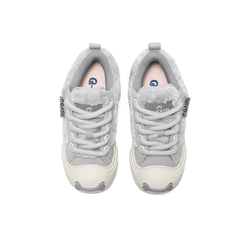 Q-AND Warm Height Increasing Low-Top Skateboard Shoes Unisex-4