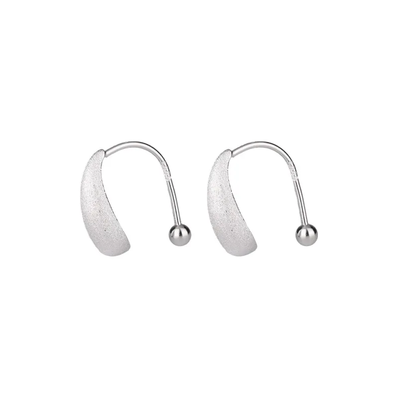 Stone Edge Poly 999 Fine Silver Sterling Silver Hoop Earrings Women's-0