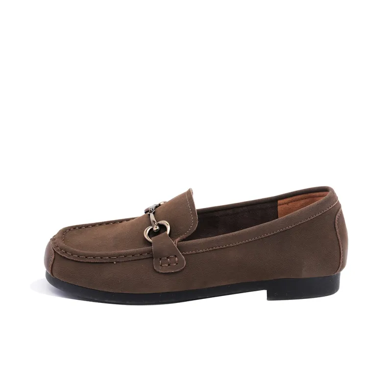 COMELY Loafers Women's Olive Green/Khaki Green-4