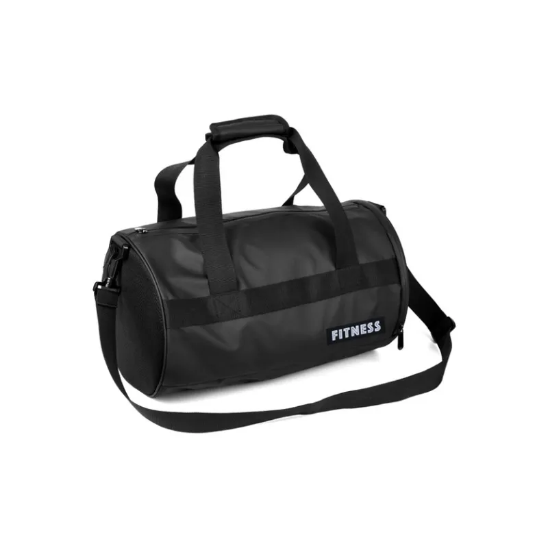 FORU Polyester Lightweight Wet/Dry Separation Handbag Crossbody Bag Travel Bag Regular Unisex Black-1
