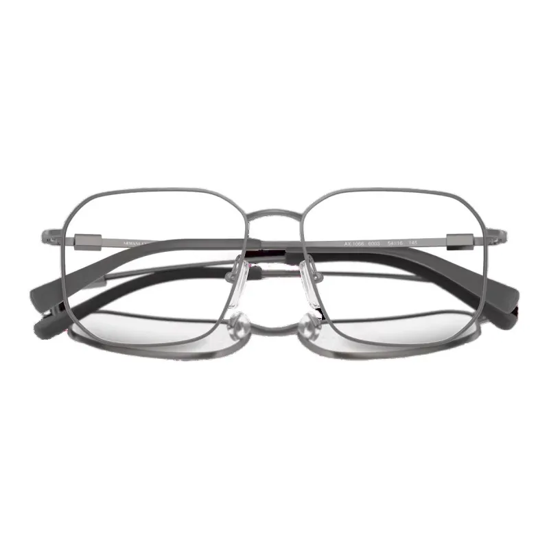 ARMANI EXCHANGEAE Metal Rectangular Eyeglass Frames Men's Gray-3