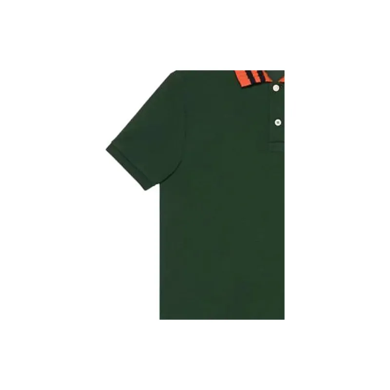 GUCCI Polo Shirts Men Green-4