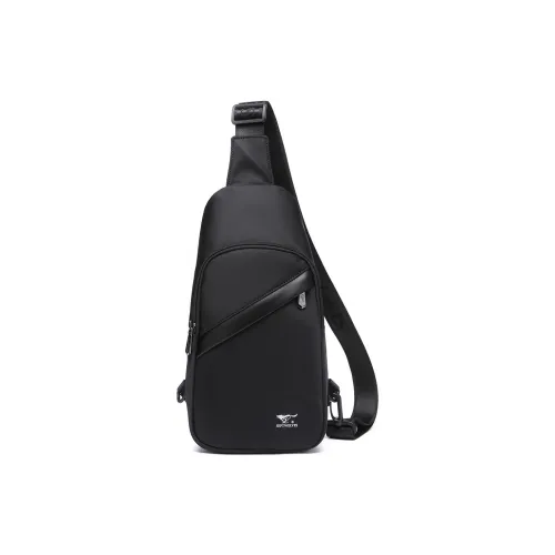 SEPTWOLVES Fabric Sling Bag Regular Men's Black