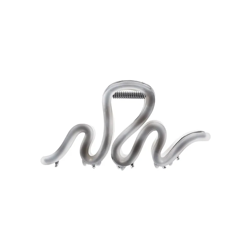 ROYALSASA Acrylic Faux Pearl Alloy Base Grip Hair Claw Clip Women's-3