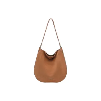 Tanita West Suede With Cow Leather Crossbody Bag, Shoulder Bag Tubas Women's Caramel