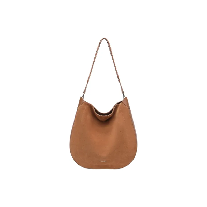 Tanita West Suede With Cow Leather Crossbody Bag, Shoulder Bag Tubas Women's Caramel-0