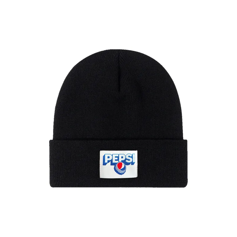 Pepsi Acrylic Beanies Unisex Black Caramel-0