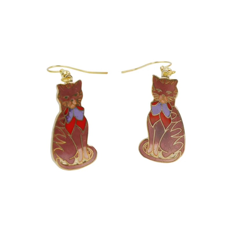 HONGQIAO Enamel Earrings Women's-7