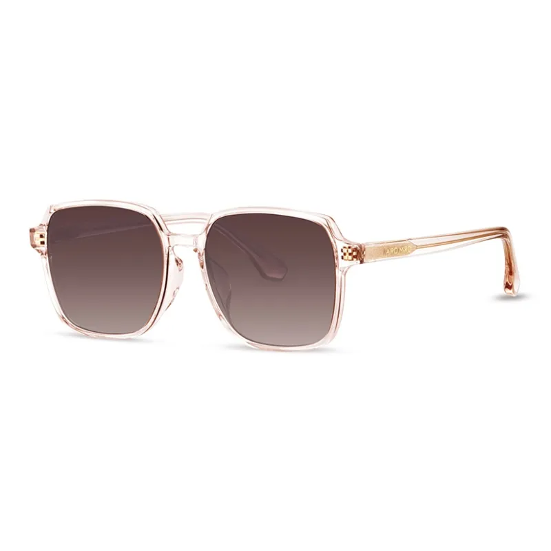 AIRO MIRO Plate Frame Square Oversized Frame Accentuates Face, Lightweight Sunglasses B3004 Unisex Pink-6
