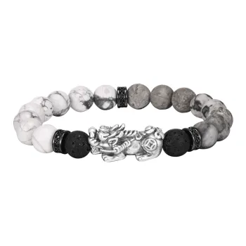 LIANDUO Map Stone Bracelets Men's
