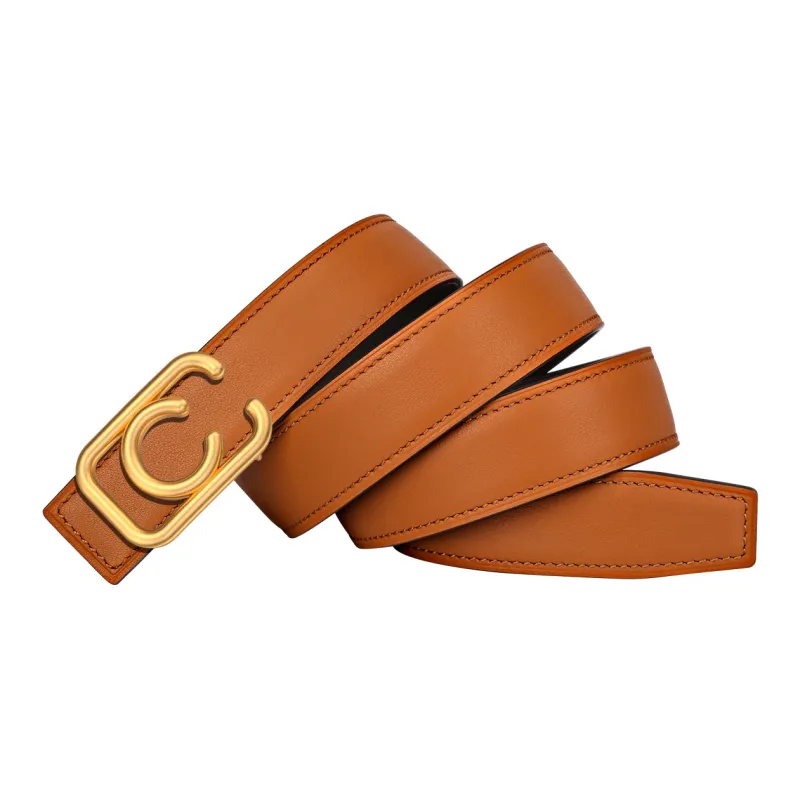 CATELLES Top Grain Cow Leather Leather Belts Unisex Width  3cm-12