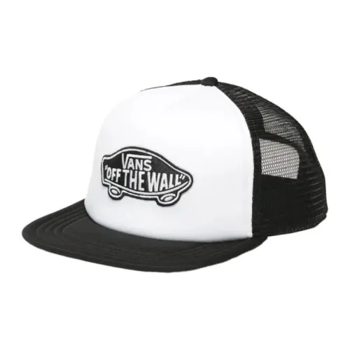 Vans Polyester Baseball Caps Unisex White/Black