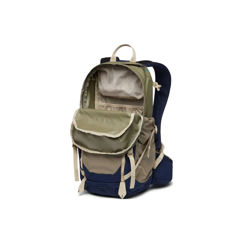 Columbia Polyester Outdoor Hiking Bag Backpacks Unisex Stone Green & Preppy Marine-3
