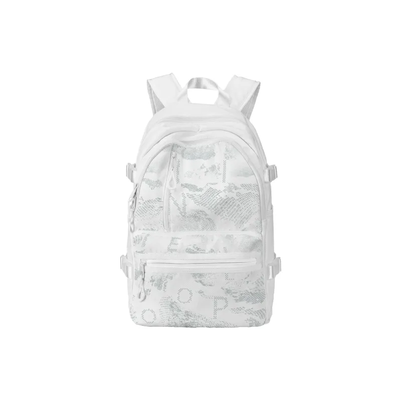 FINITE LOOP Recycled Polyester Backpack Regular Unisex White-11