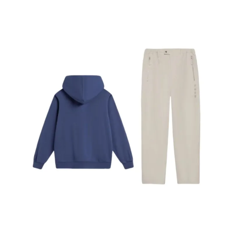 LiNing Sweatshirt Set Unisex Dark Ship Blue-1