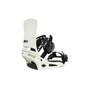 BURTON Cartel RE:FLEX Single Snowboard Ski Bindings Men's Black White