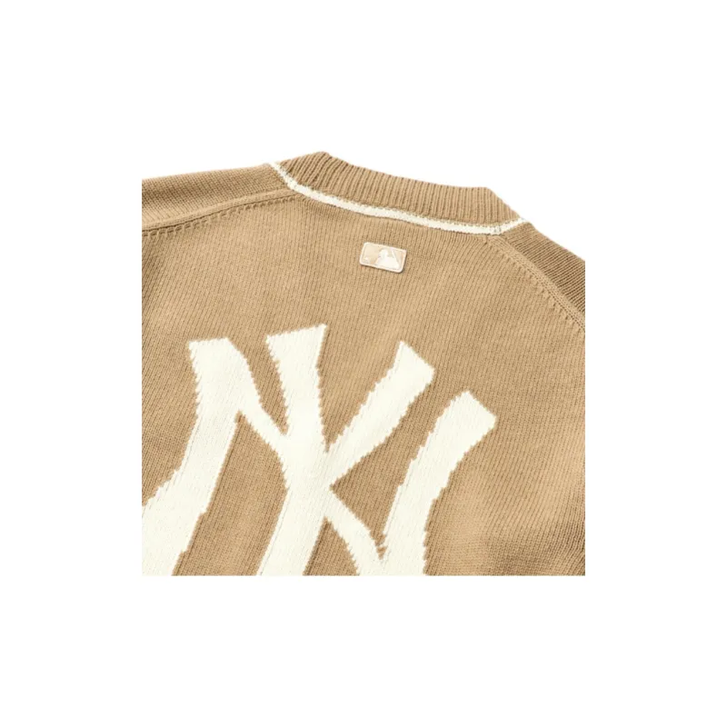 MLB New York Yankees Sweaters Unisex Camel-3