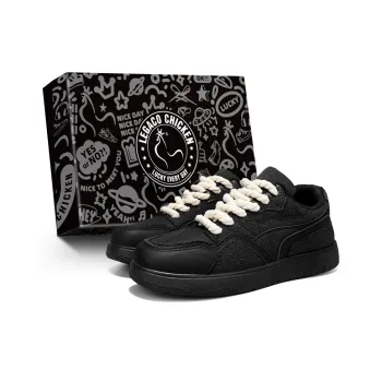Legaco Chicken Coverage Anti Slip And Wear Resistant Low Top Skateboard Shoes Men's Black
