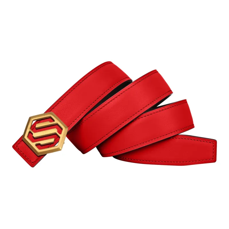 CATELLES Top Grain Cow Leather Leather Belts Unisex 3cm-14