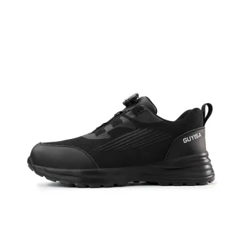 Blue Gull Shield Impact Resistant Lightweight Low Top Outdoor Shoes Unisex Black