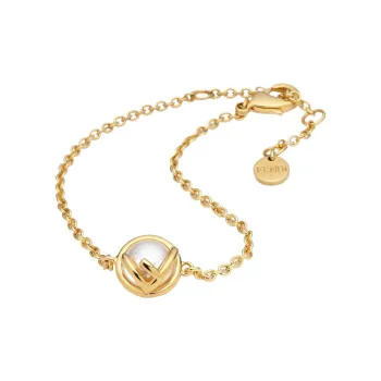 FENDI Brass Bracelets Women's Gold
