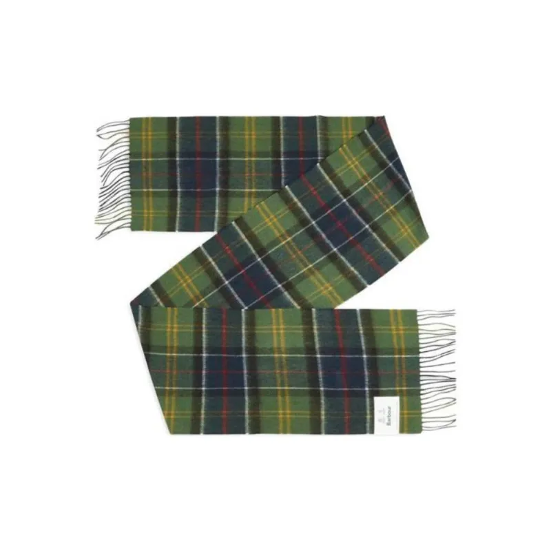 BARBOUR Tartan Fringed Scarf-1