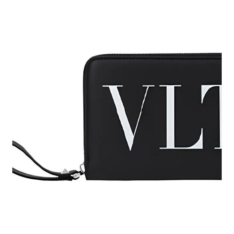 Valentino VLTN Cow Leather Wallet Unisex Black-3