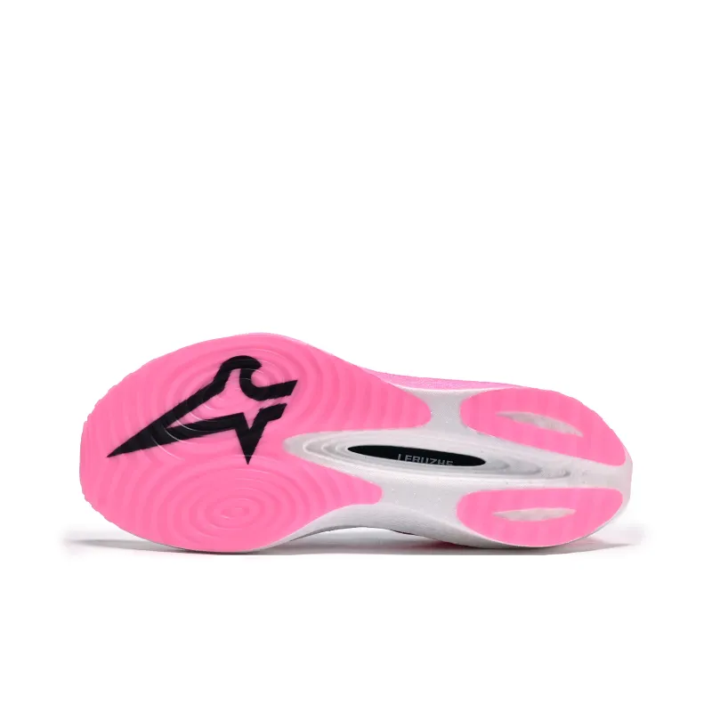 LEBUZHE Low Top Running Shoes Unisex Cherry Blossom Lime Mismatched-4