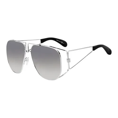 GIVENCHY Irregular Shape Sunglasses Women's Silver
