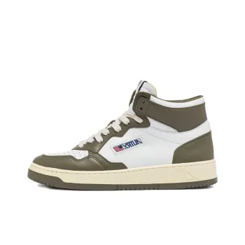 AUTRY Medalist Wear-Resistant High-Top Skateboard Shoes Men's White Green