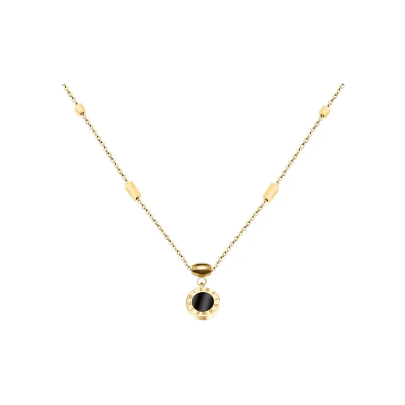 Happy Tide Titanium Steel Necklaces Women's-0