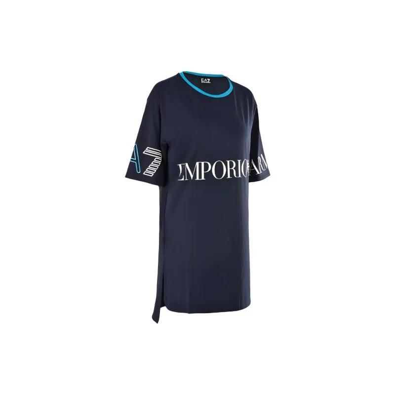 EMPORIO ARMANI Short Sleeved Dresses Women's Dark Blue-2
