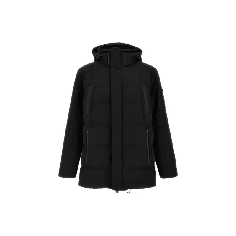 HUGO BOSS Logo Patch Hooded Parka-1