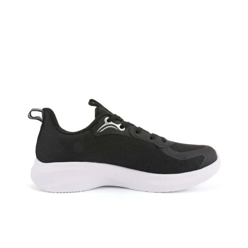 QIAODAN Cushioning Anti-Slip And Wear-Resistant Low-Top Casual Running Shoes Women's Black White-1
