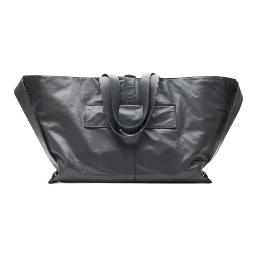 Burberry Tent Calfskin Portable Travel Bag Women's Pebbled Color
