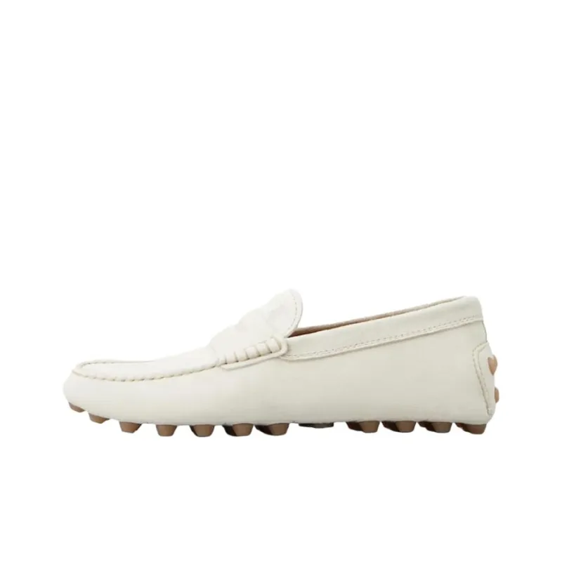 TOD'S Gommino Beanie Shoes Men's White-0