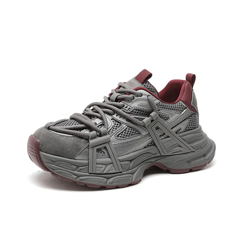 LINGPAO Slip-Resistant Low-Top Chunky Sneakers Women's-11