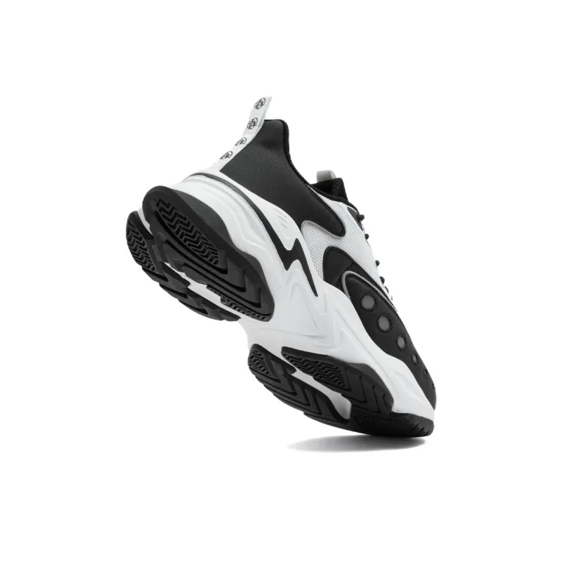 SEMIR Wear resistant And Lightweight Low Top Chunky Sneakers Men's Black White-4