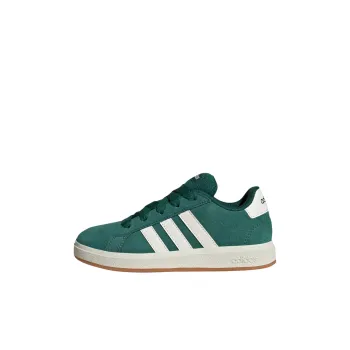 Adidas GRAND COURT Anti Slip Wear Resistant Low Top Kids' Skateboarding Shoes Green Gray Kids'