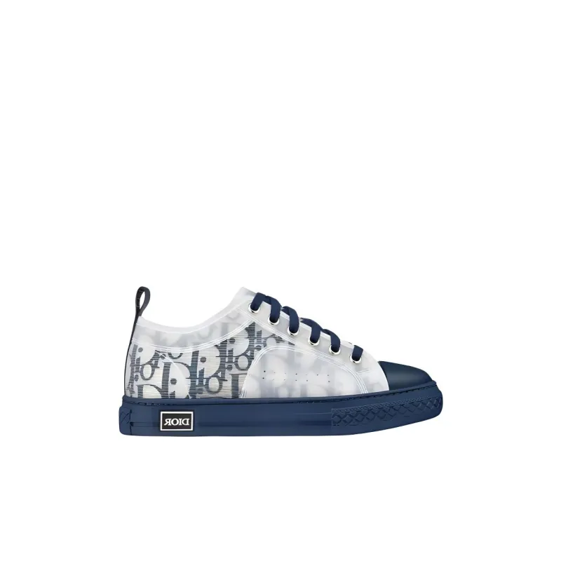 DIOR B23 Abrasion Resistant Low Top Skateboard Shoes Blue White Kids'-1