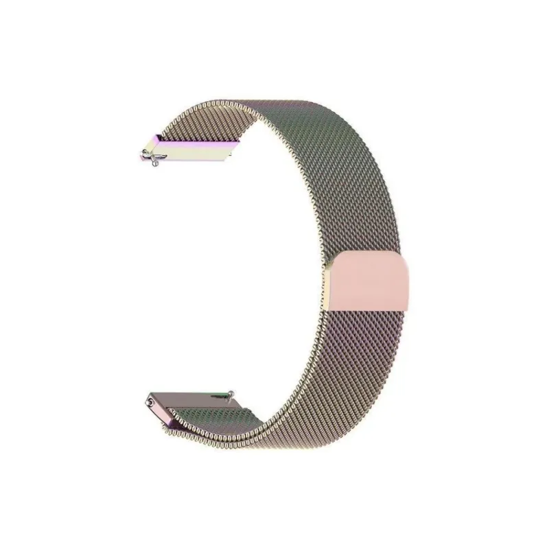 LONGYUGU Compatible With Huawei GT2 Milanese Magnetic Smart Web Wristband Strap-6