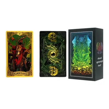 Imono Cthulhu Gold And Silver Tarot Cards Box With Gold Stamped And Color Printing Craft Collection Board Games