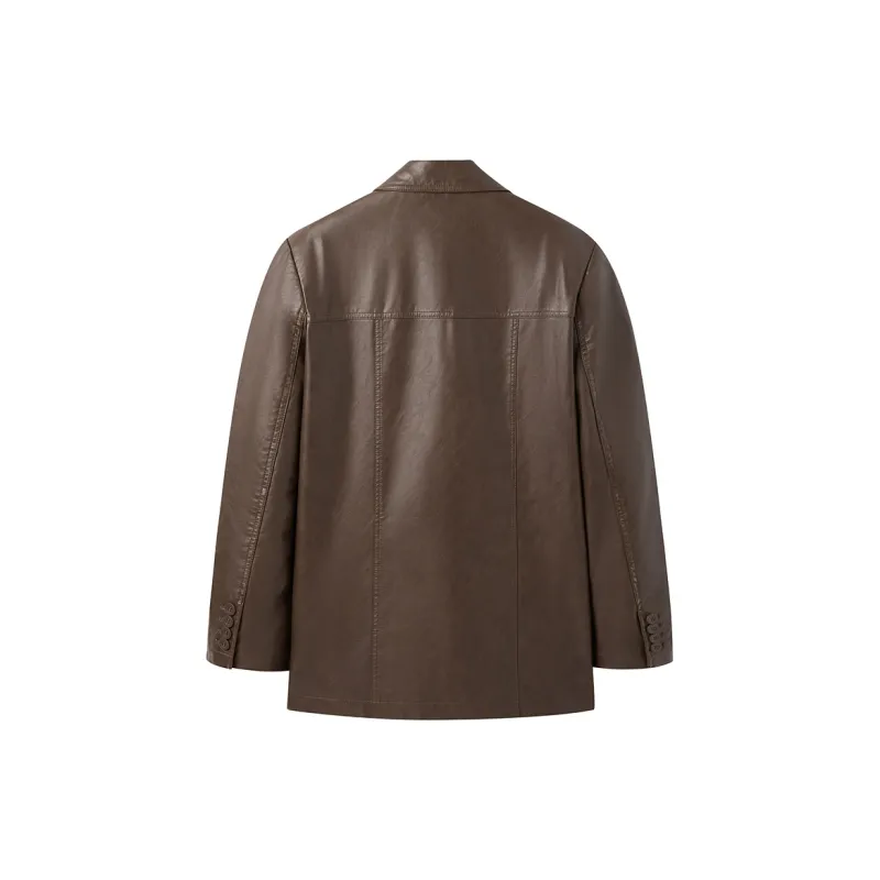 PEACEBIRD Business Suit Women's Brown-1