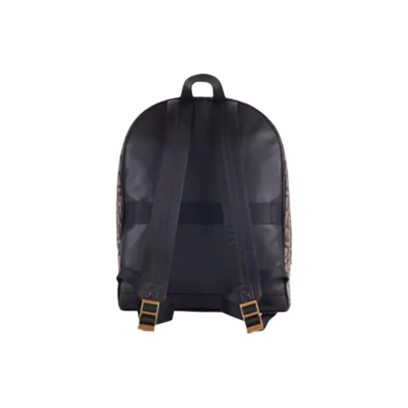 GUESS Artificial Leather Backpack Medium Size Men's Dark Brown-1
